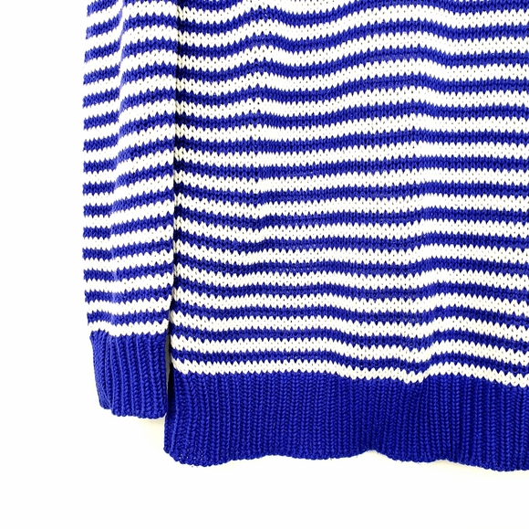 Cobalt Blue/White Striped Sweater by Forever 21 - Picture 4 of 13